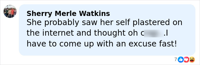 Comment from Sherry Merle Watkins reacting to a DoorDasher arrested for allegedly pepper-spraying food with a bizarre excuse. Comment from Sherry Merle Watkins reacting to a DoorDasher arrested for allegedly pepper-spraying food with a bizarre excuse.