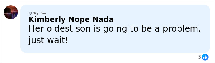 Social media comment expressing concern about Kim Kardashian's kids' home life amid Christmas card controversy.