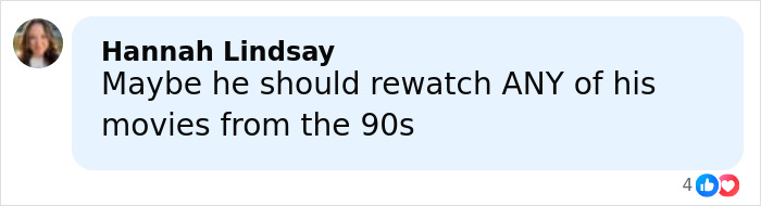 Comment by Hannah Lindsay reflecting on Brendan Fraser&rsquo;s career, mentioning his movies from the 90s after Oscar victory.