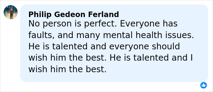 Comment by Philip Gedeon Ferland about Brendan Fraser's career challenges and talent after his Oscar victory.