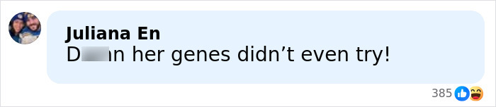 Comment criticizing Heidi Klum's son, expressing disappointment in his appearance as not model material.