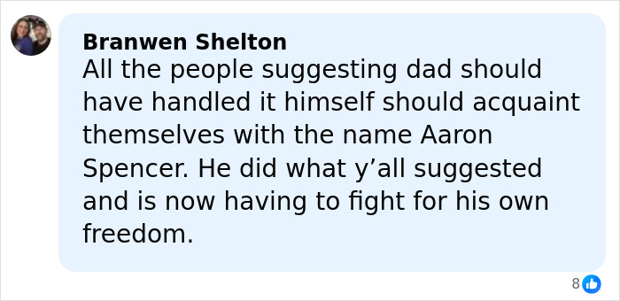 Comment on social media post describing heroic Texas dad tracking kidnapped daughter&rsquo;s phone to rescue her from woods on Christmas.