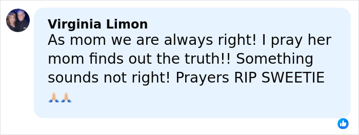 Comment expressing a mother&rsquo;s hope to find the truth after crucial clue found on late cheerleader&rsquo;s phone.