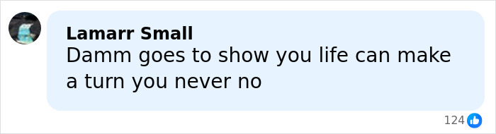 Comment on social media showing user Lamarr Small expressing thoughts on life&rsquo;s unexpected challenges related to Nickelodeon star homelessness.