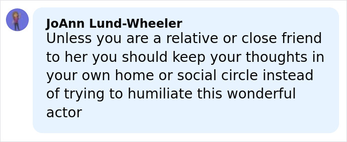 Comment from JoAnn Lund-Wheeler addressing Ariana Grande&rsquo;s family member breaking silence on singer&rsquo;s struggles.