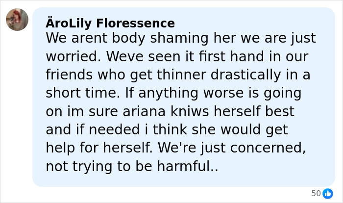 A family member speaking out about Ariana Grande&rsquo;s struggles, highlighting concerns about her not being in a healthy place.
