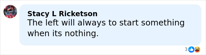 Comment by Stacy L Ricketson expressing opinion on political disputes amid public speculation about JD Vance&rsquo;s wife Usha and their marriage.