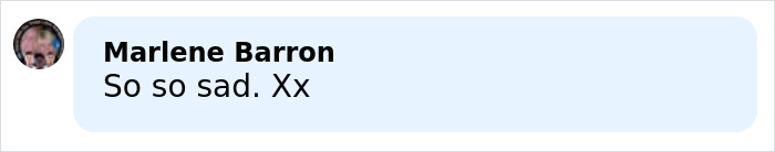 Comment from Marlene Barron expressing sadness about schoolboy, 12, who lost his life after Squid Game prank incident.