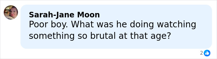 Comment expressing concern about a schoolboy, 12, involved in a Squid Game prank incident.