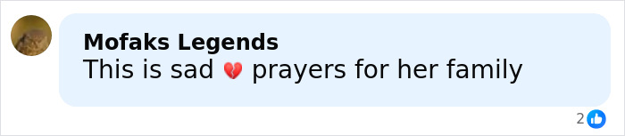 Comment expressing sadness and prayers for the family after Marvelous Mrs. Maisel actress loses her life crossing street in NYC