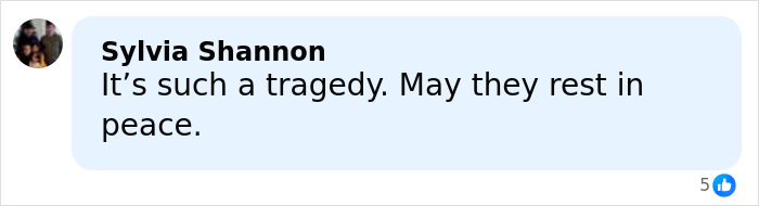 Comment by Sylvia Shannon expressing sorrow and rest in peace sentiments regarding Rob Reiner’s close friend Billy Crystal visiting crime scene. Comment by Sylvia Shannon expressing sorrow and rest in peace sentiments regarding Rob Reiner’s close friend Billy Crystal visiting crime scene.