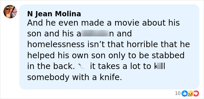 Screenshot of a social media comment discussing Rob Reiner's close friend Eric Idle and a Hollywood icon's final message.