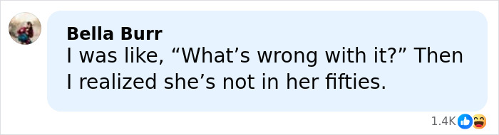 Text message conversation showing Bella Burr commenting on someone's appearance, related to VF photographer defending Karoline Leavitt close-up.