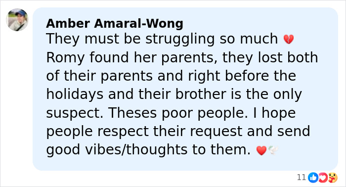 Comment expressing sympathy for Rob Reiner’s children Jake and Romy after brother Nick is charged. Comment expressing sympathy for Rob Reiner’s children Jake and Romy after brother Nick is charged.
