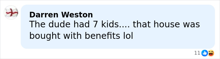 Text comment on social media about Home Alone referencing Kevin&rsquo;s dad&rsquo;s job theory with humor and emojis.