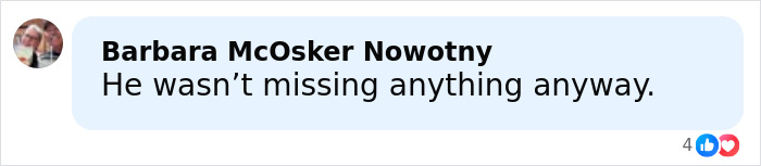 Comment by Barbara McOsker Nowotny stating he wasn&rsquo;t missing anything, related to Richard Gere banned from the Oscars.