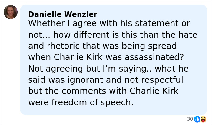 Comment section discussing reactions to Jimmy Kimmel&rsquo;s response on Donald Trump&rsquo;s hateful and vile comments about Rob Reiner.