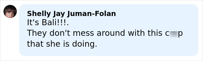 Screenshot of a social media comment reacting to Bonnie Blue&rsquo;s arrest with a tough response from adult star Annie Knight.