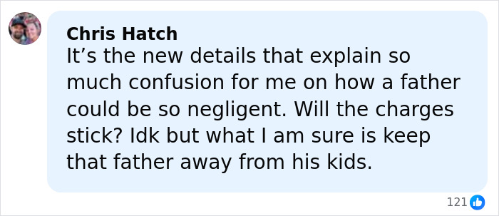 User comment expressing concern over a father's negligence leading to children's heartbreaking words after disturbing behavior on mountain