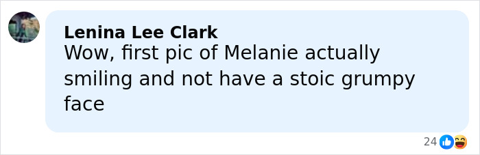 Comment about Melania’s behavior at tree lighting showing surprise at her smiling instead of stoic expression. Comment about Melania’s behavior at tree lighting showing surprise at her smiling instead of stoic expression.