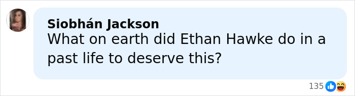 Comment about Ethan Hawke's pairing with Sydney Sweeney sparking an online firestorm in a social media post.