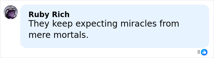 Screenshot of a social media comment expressing frustration about expectations related to Meghan Markle and Prince Harry&rsquo;s team.