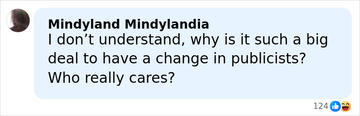 Comment from Mindyland Mindylandia questioning the significance of frequent publicist changes for Meghan Markle and Prince Harry&rsquo;s team.