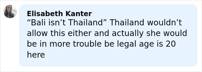 Screenshot of a social media comment discussing the snitch who reported Bonnie Blue to cops amid legal trouble. Screenshot of a social media comment discussing the snitch who reported Bonnie Blue to cops amid legal trouble.