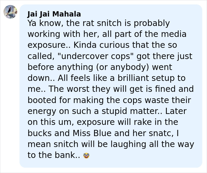 Comment discussing the snitch who reported Bonnie Blue to cops amid her facing 15 years in prison. Comment discussing the snitch who reported Bonnie Blue to cops amid her facing 15 years in prison.