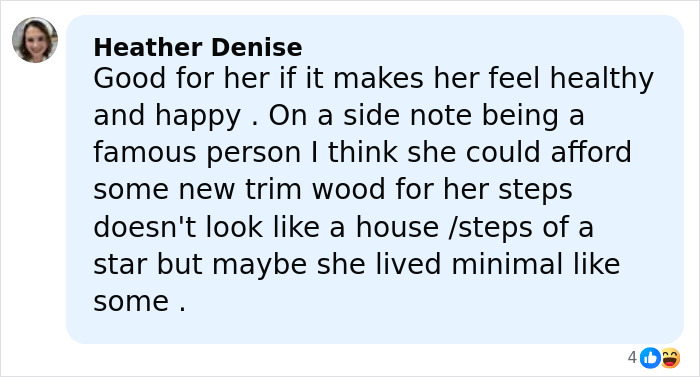 Screenshot of a social media comment discussing Amy Schumer&rsquo;s dramatic weight loss and lifestyle choices.