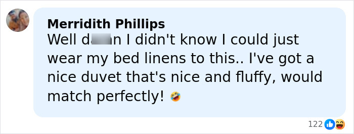 Screenshot of a social media comment reacting to Rihanna&rsquo;s red carpet look and joking about a diaper bag.