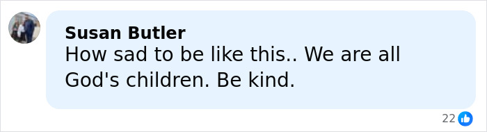 Comment from Susan Butler expressing sadness about a racist Cinnabon employee incident involving a Somali couple. Comment from Susan Butler expressing sadness about a racist Cinnabon employee incident involving a Somali couple.