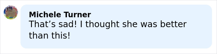 User comment expressing sadness over Simone Biles' alleged purchase of a dog with chopped-off ears criticized by PETA.