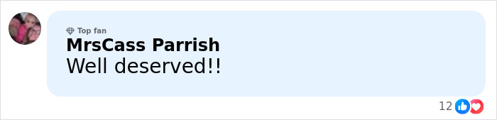 Facebook comment from MrsCass Parrish saying Well deserved, related to mom's chilling Google searches in a child slaying case.