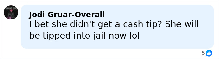 Facebook comment mentioning tipping and jail in relation to DoorDasher pepper-spraying incident with bizarre excuse Facebook comment mentioning tipping and jail in relation to DoorDasher pepper-spraying incident with bizarre excuse