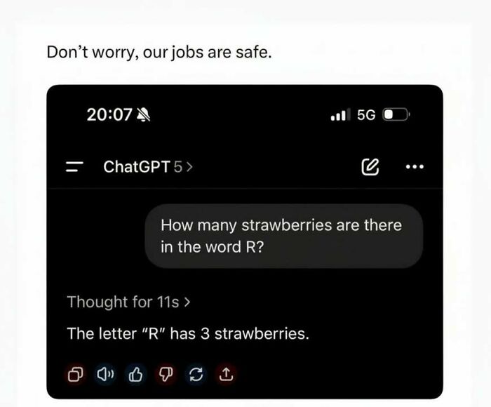 Screenshot of a funny ChatGPT conversation illustrating hilarious memes that make you forget stress with a playful question.