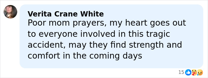 Comment expressing sympathy and strength for those affected by Greg Biffle's wife harrowing text before plane crash.