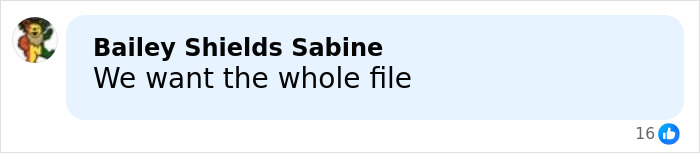 Comment saying We want the whole file in a social media post related to new Epstein files revealing photos of women marked with disturbing messages Comment saying We want the whole file in a social media post related to new Epstein files revealing photos of women marked with disturbing messages