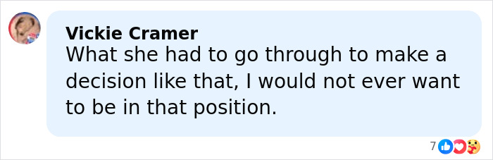 Facebook comment by Vickie Cramer expressing sympathy about a woman&rsquo;s chilling 911 call after attacking her sleeping boyfriend.