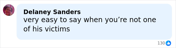 Comment criticizing Dame Judi Dench's defense of Harvey Weinstein, highlighting victim perspective and outrage. Comment criticizing Dame Judi Dench's defense of Harvey Weinstein, highlighting victim perspective and outrage.