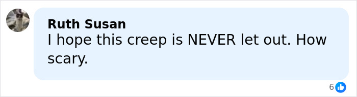 Comment from Ruth Susan expressing fear and hope that a scary kidnapper is never released after heroic Texas dad rescues kidnapped daughter.