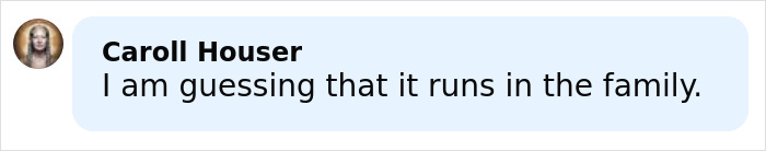 Text message from Caroll Houser saying she is guessing it runs in the family discussing low brain activity after scan. Text message from Caroll Houser saying she is guessing it runs in the family discussing low brain activity after scan.