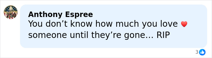 Comment from a user named Anthony Espree expressing grief and love after a tragic night related to Rob Reiner’s close friend Billy Crystal. Comment from a user named Anthony Espree expressing grief and love after a tragic night related to Rob Reiner’s close friend Billy Crystal.