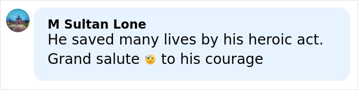 Comment on social media praising the Bondi Beach hero&rsquo;s courageous act after confronting an attacker.