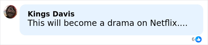 Facebook comment by Kings Davis stating This will become a drama on Netflix, related to crypto scammer case details. Facebook comment by Kings Davis stating This will become a drama on Netflix, related to crypto scammer case details.