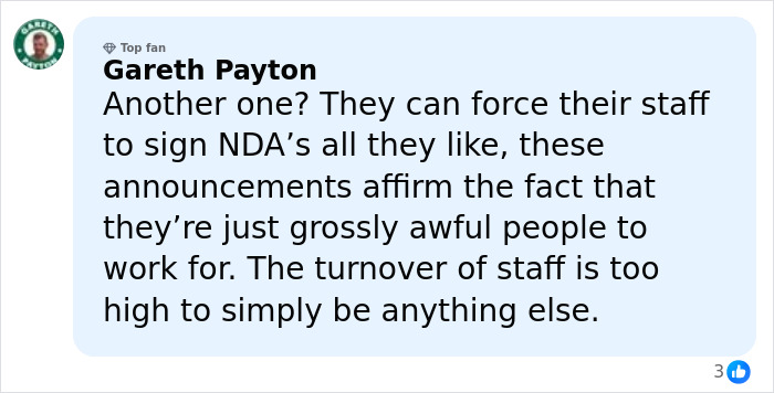 Comment by Gareth Payton criticizing Prince Harry and Meghan Markle&rsquo;s staff treatment, reflecting PR gurus cutting ties reasons.