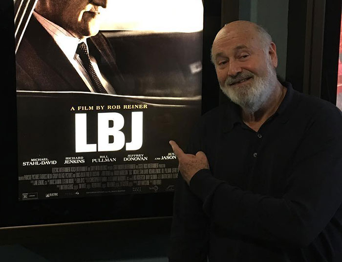 Billy Crystal standing next to LBJ movie poster, highlighting Rob Reiner’s close friend visiting crime scene on tragic night. Billy Crystal standing next to LBJ movie poster, highlighting Rob Reiner’s close friend visiting crime scene on tragic night.