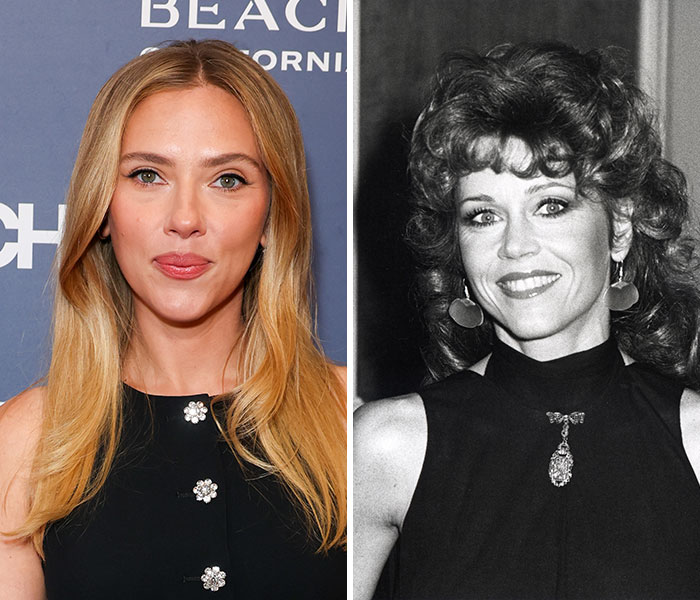 Two actresses side by side, showcasing how the same age looks different across generations of surgeons.