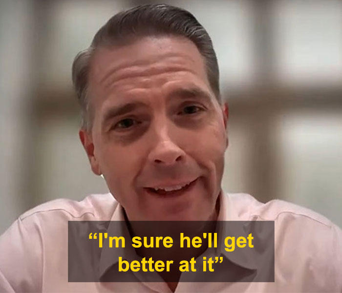 Scott Jennings responding in a close-up video, addressing Michael Douglas and Zeta-Jones over their nepo baby son&rsquo;s debate flop.