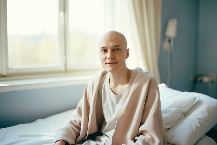 Young person with a calm expression sitting on a bed by the window, reflecting on most likely to succeed plot twists.